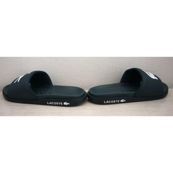 Lacoste 0922-1-CMA Men's Sz 12 Dark Green/White Croco Dualiste Slides Sandals - Picture 11 of 12